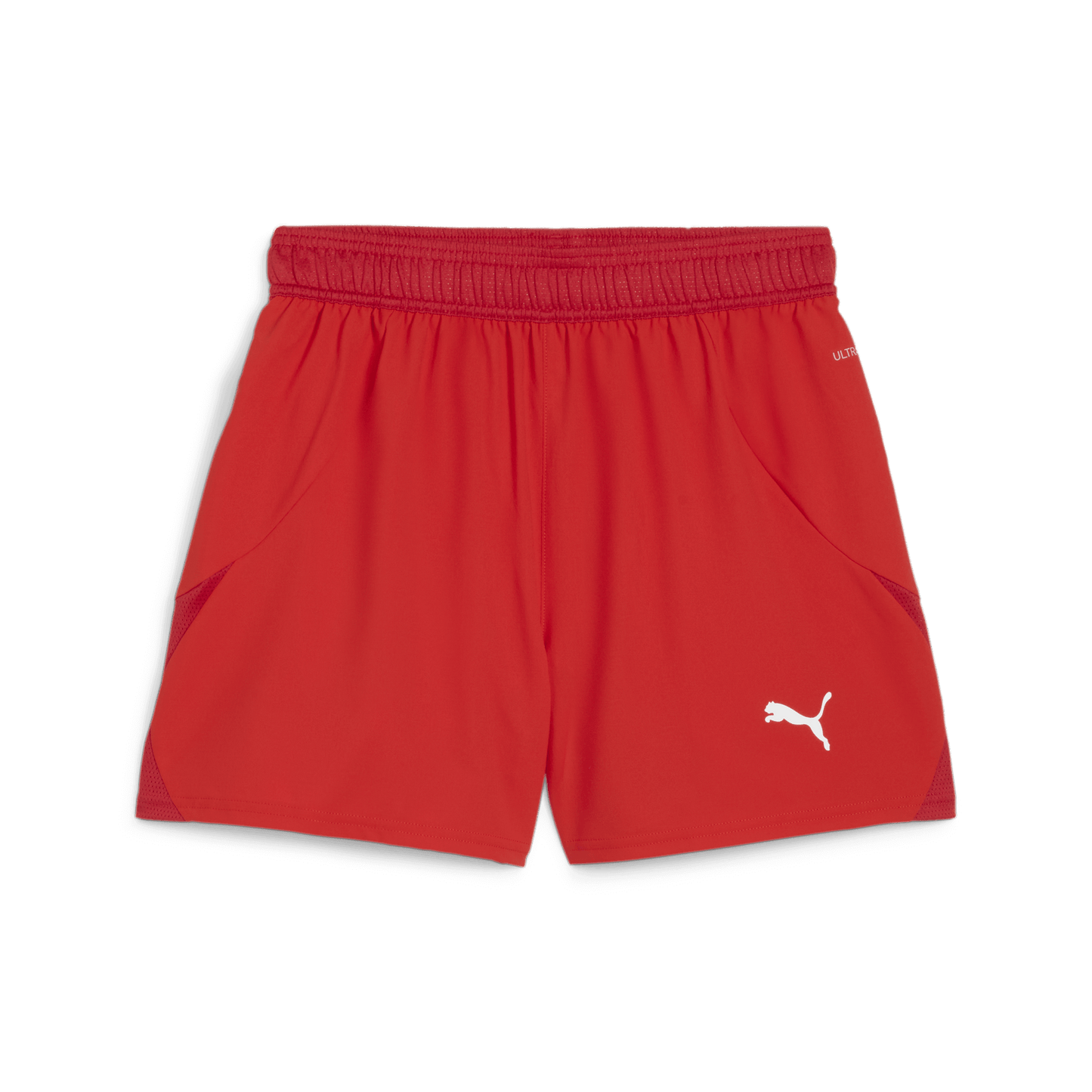 Puma WOMEN'S Team Final Shorts-Puma Red-Puma White-Fast Red