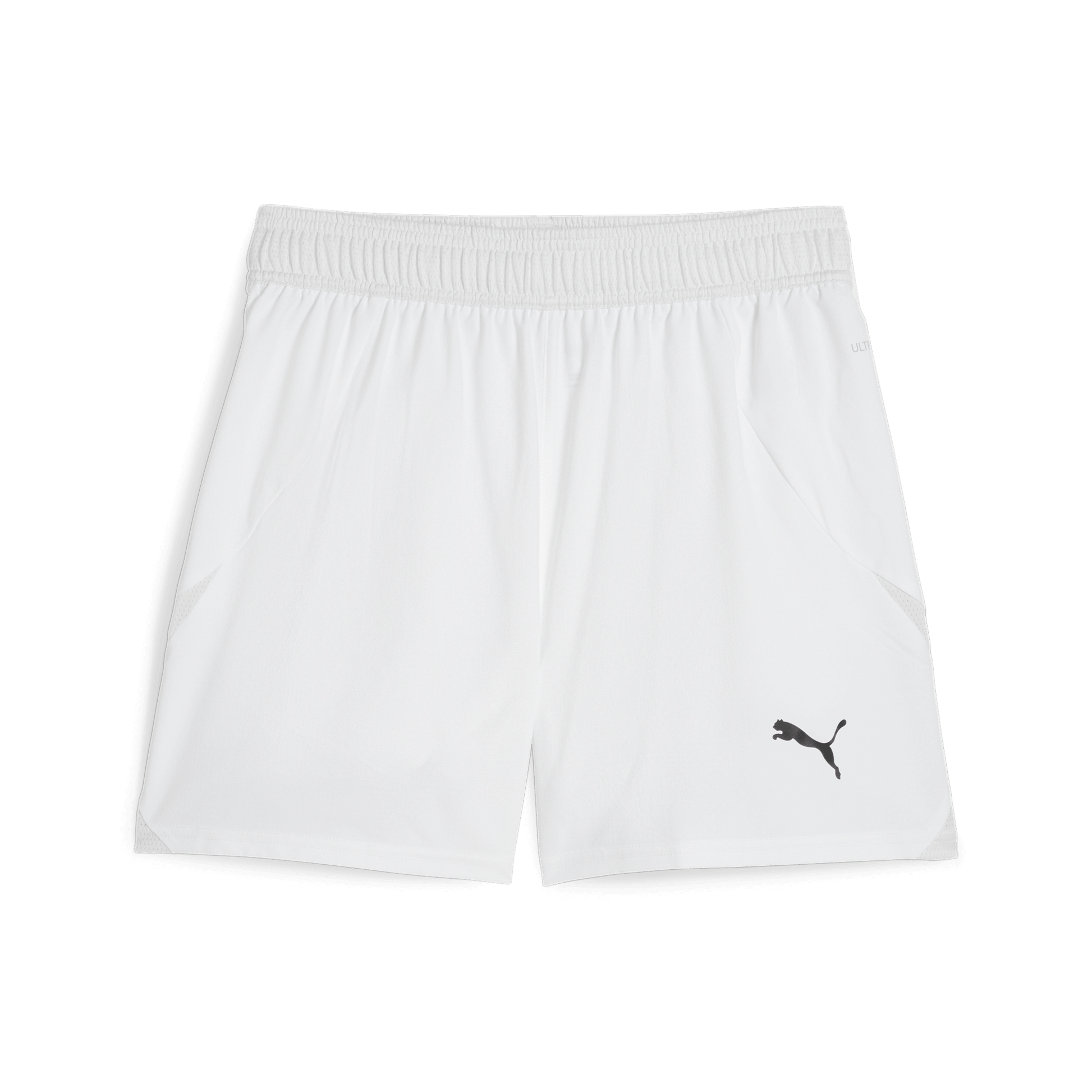 Puma WOMEN'S Team Final Shorts-Puma White-Puma Black-Feather Gray