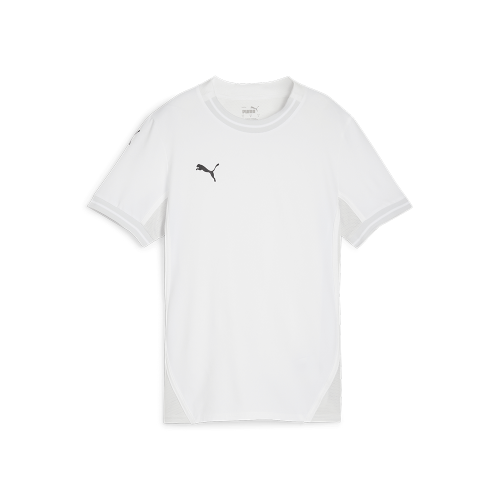 Puma Women's Team Final Jersey-Puma White-Puma Black-Feather Gray (Front)