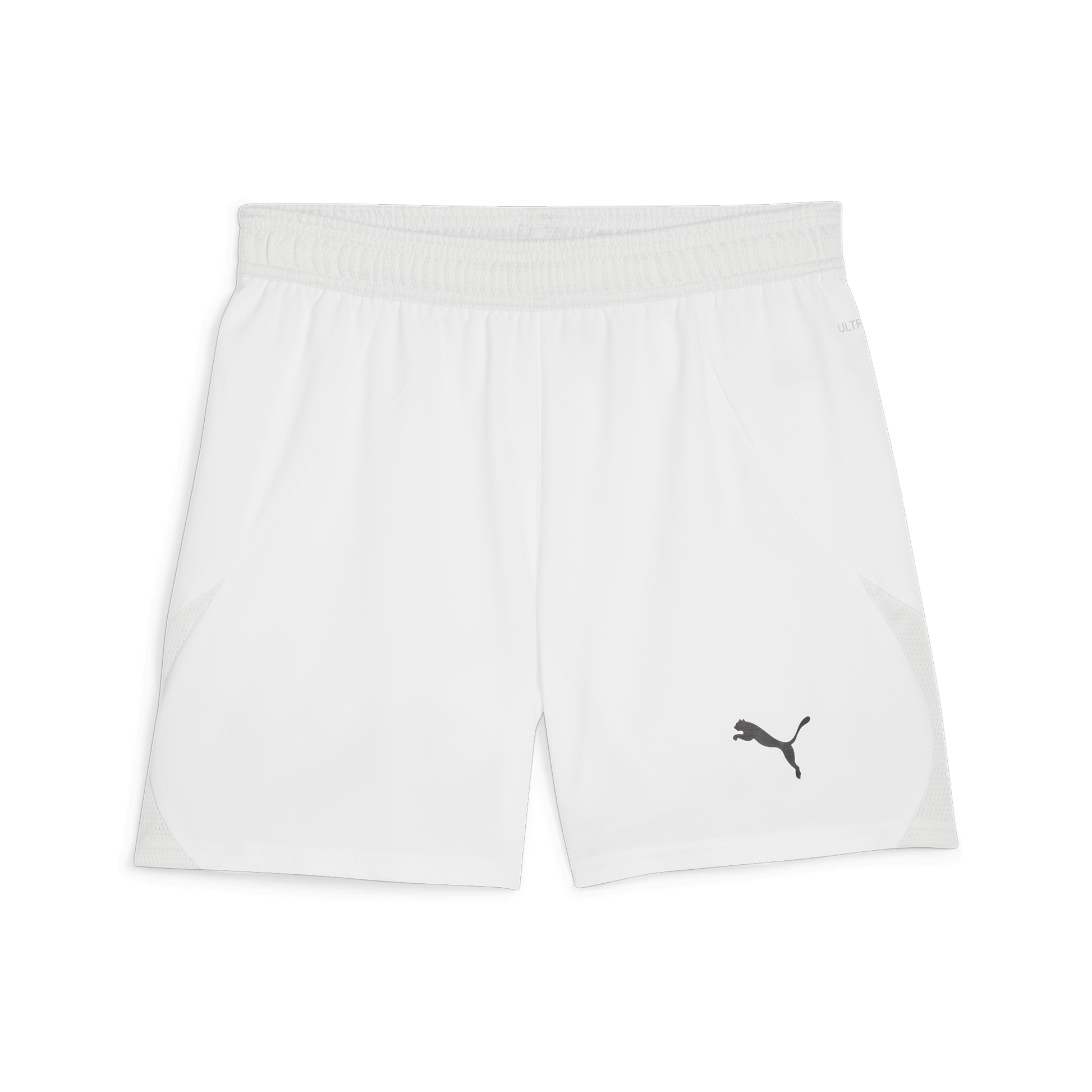 Puma YOUTH Team Final Shorts-Puma White-Puma Black-Feather Gray