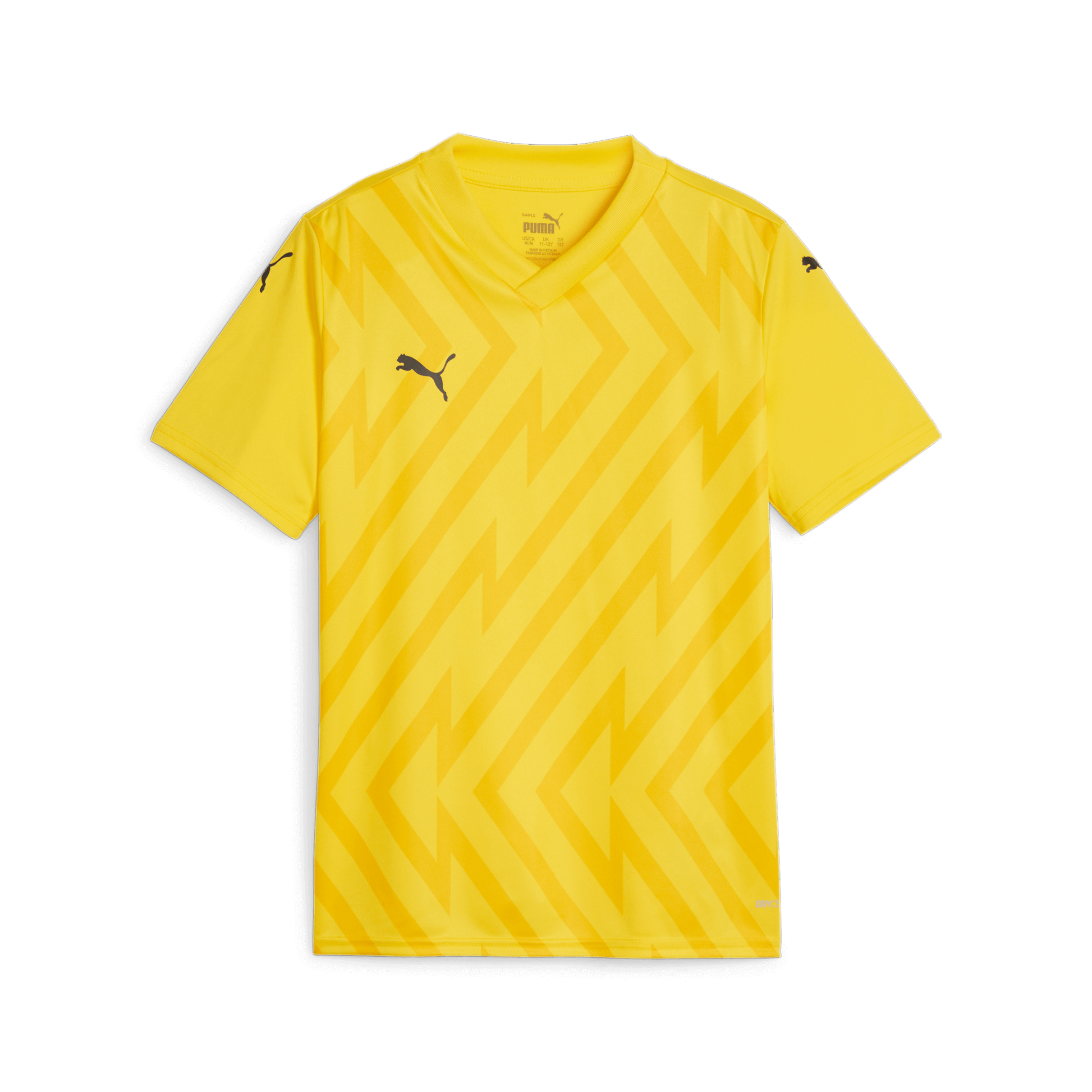 Puma YOUTH Team Goal 26 Jersey-Faster Yellow-Puma Black-Yellow Sizzle (Front)