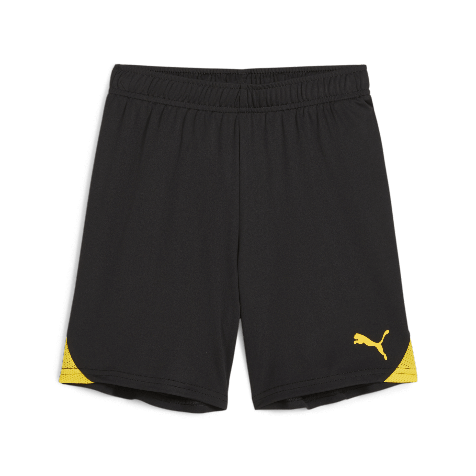 Puma YOUTH Team Goal Shorts-Puma Black-Faster Yellow 