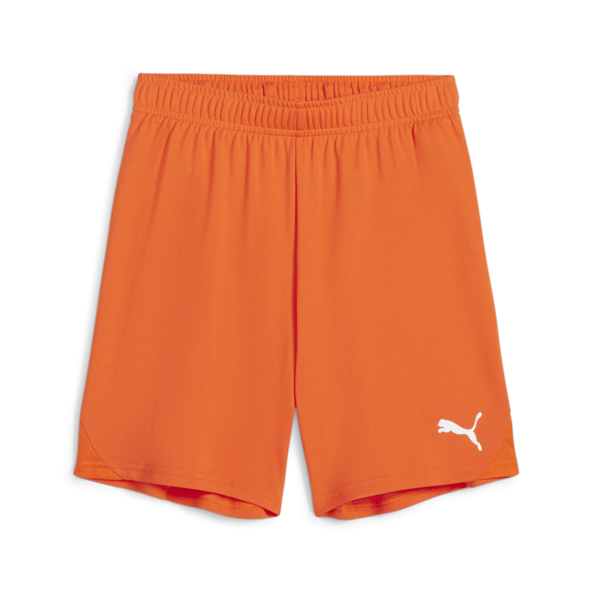 Puma YOUTH Team Goal Shorts-Ricki Orange-Puma White 