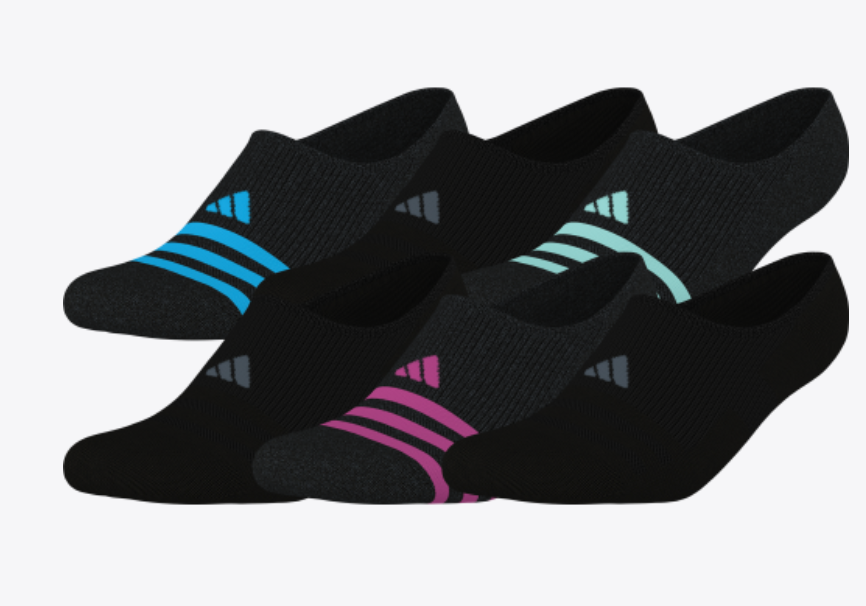 adidas Women's Superlite 3.0 6-Pack Super No Show Socks