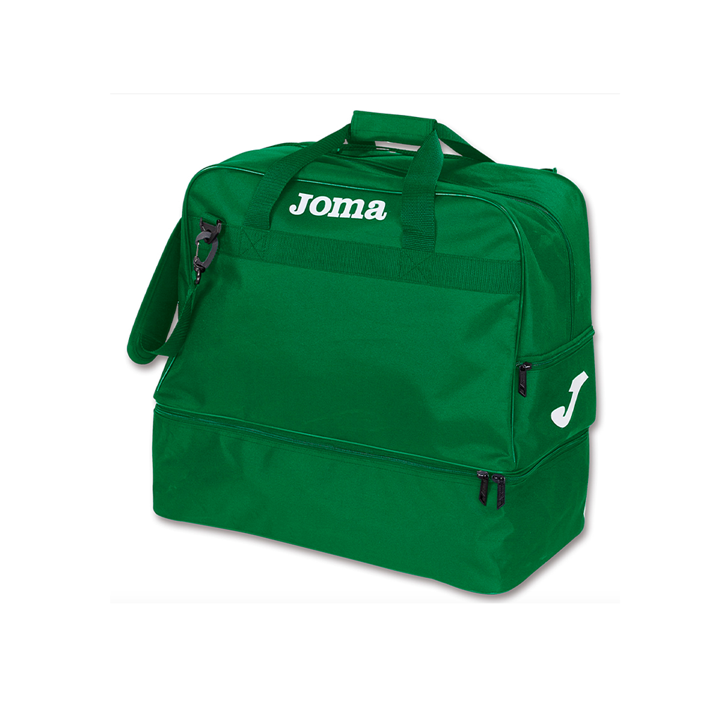 Joma Training III Medium Duffel Bag Green-White (Front)