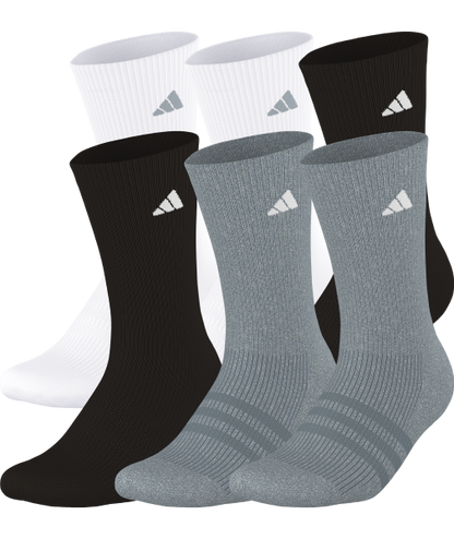 adidas Women's Superlite 3.0 6-Pack Crew Socks