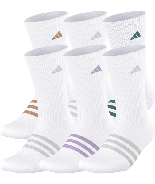 adidas Women's Superlite 3.0 6-Pack Crew Socks