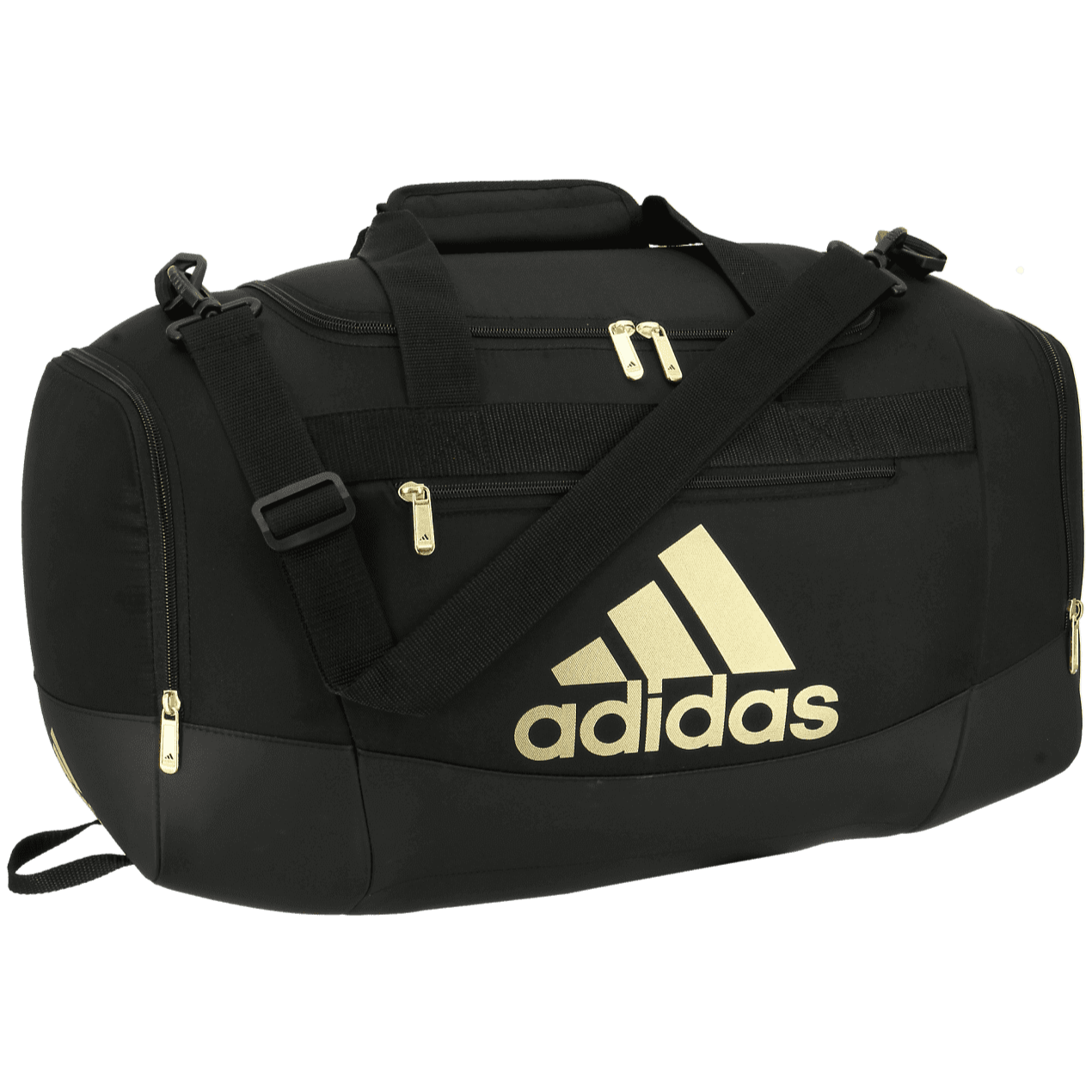 adidas Defender IV Small Duffel Black-Gold (Front)