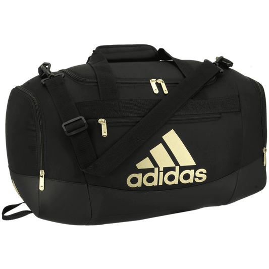 adidas Defender IV Small Duffel Black-Gold (Front)