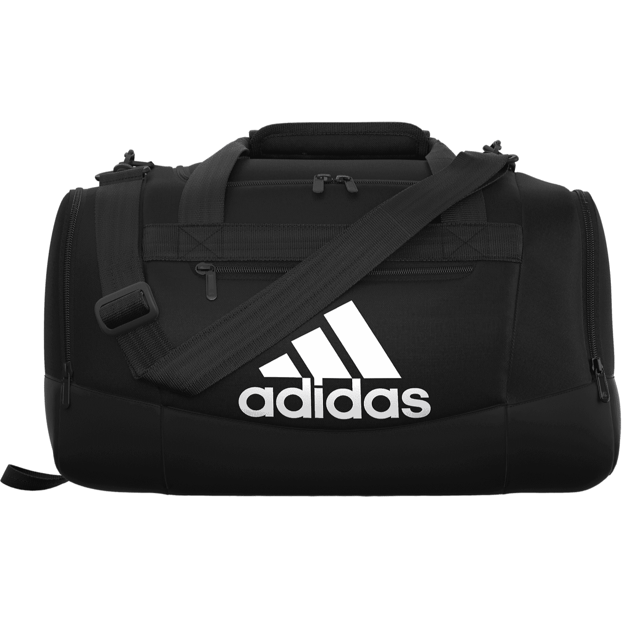 adidas Defender IV Small Duffel Black-White (Front)