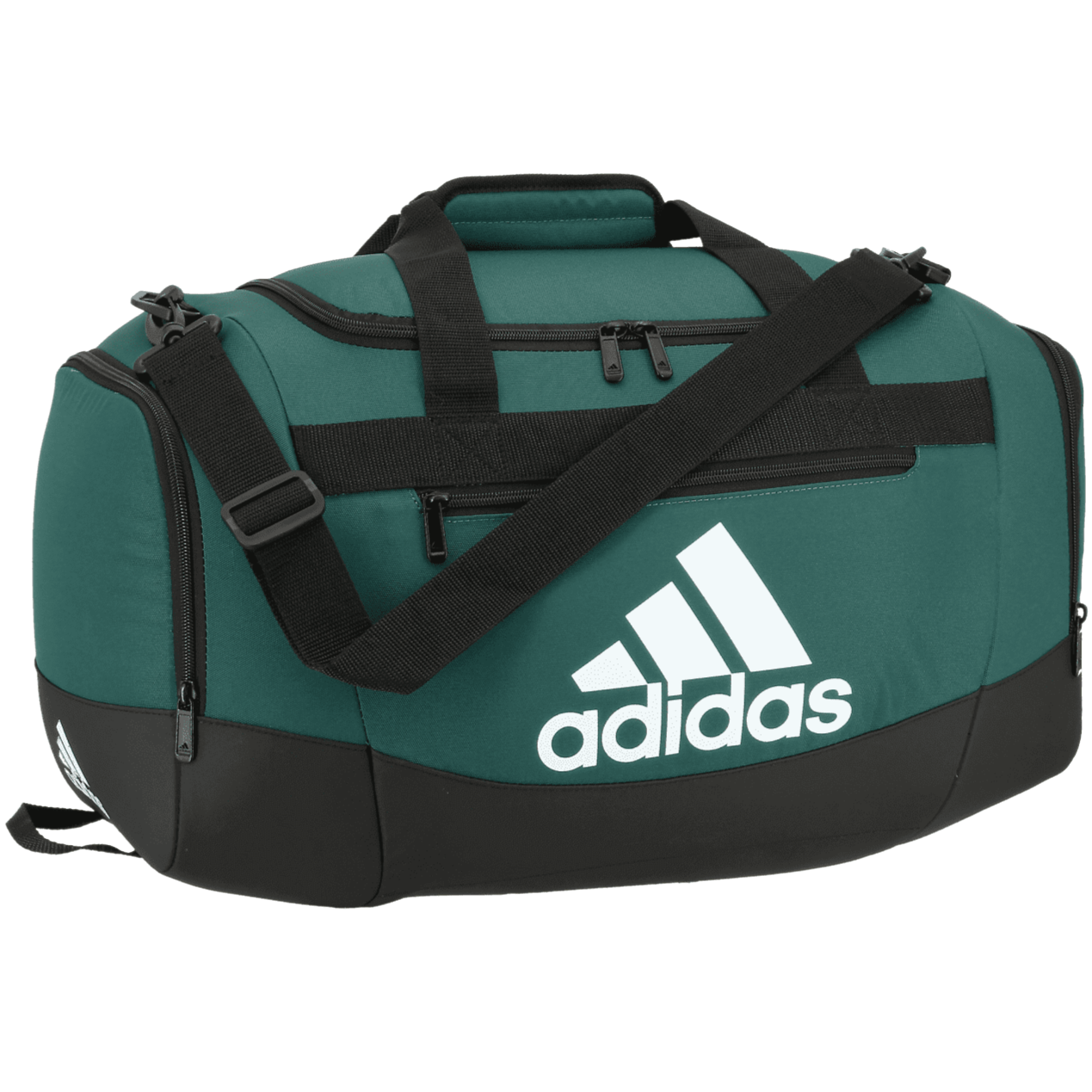adidas Defender IV Small Duffel Green-White (Front)