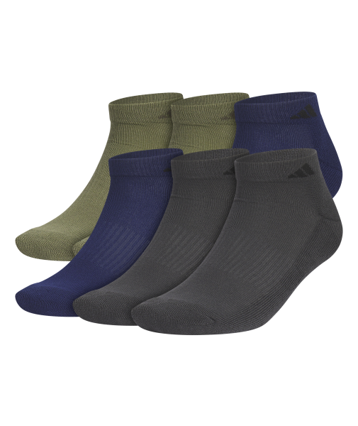 adidas Men's Athletic Cushioned 6 Pack Low Cut Socks