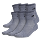 adidas Men's Athletic Cushioned 6-Pack Quarter Socks