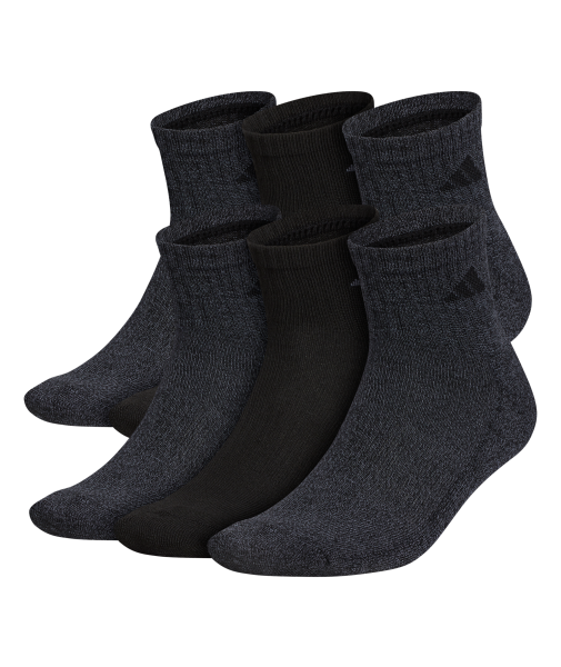 adidas Men's Athletic Cushioned 6-Pack Quarter Socks