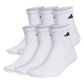 adidas Men's Athletic Cushioned 6-Pack Quarter Socks