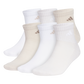 adidas Men's Athletic Cushioned 6-Pack Quarter Socks