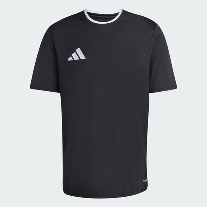 adidas Men's Entrada 26 Polyester Tee Black White front