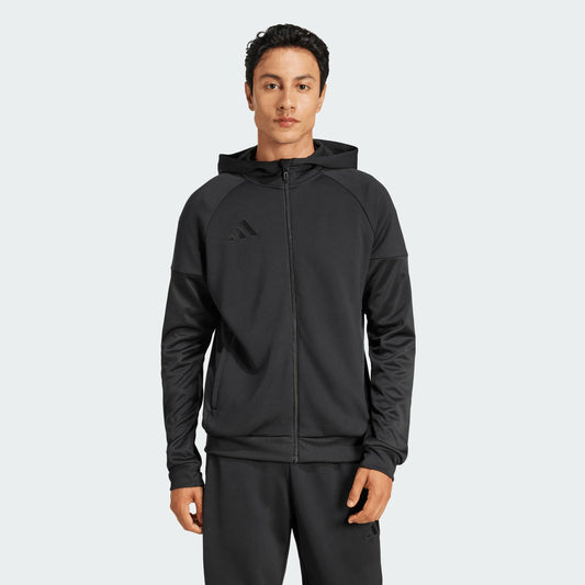 adidas Men's Tiro 25 TRAVELWEAR Hoody Black front 2