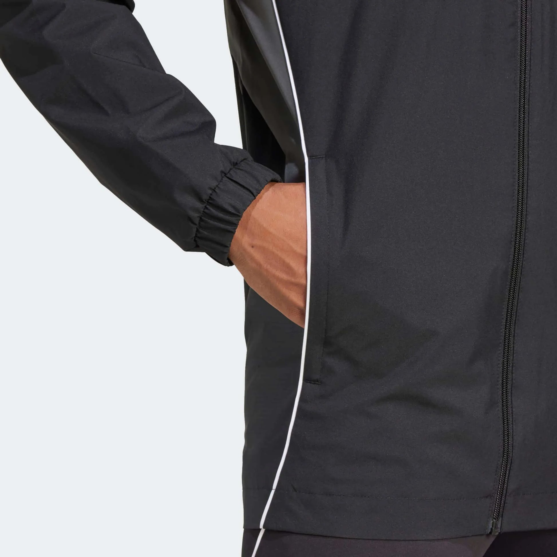 adidas Youth Tiro 25 Competition Training Jacket Black/Team Grey Four (Detail 2)