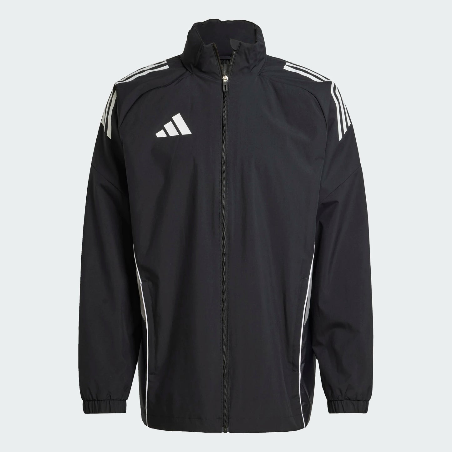 adidas Youth Tiro 25 Competition Training Jacket Black/Team Grey Four (Front)