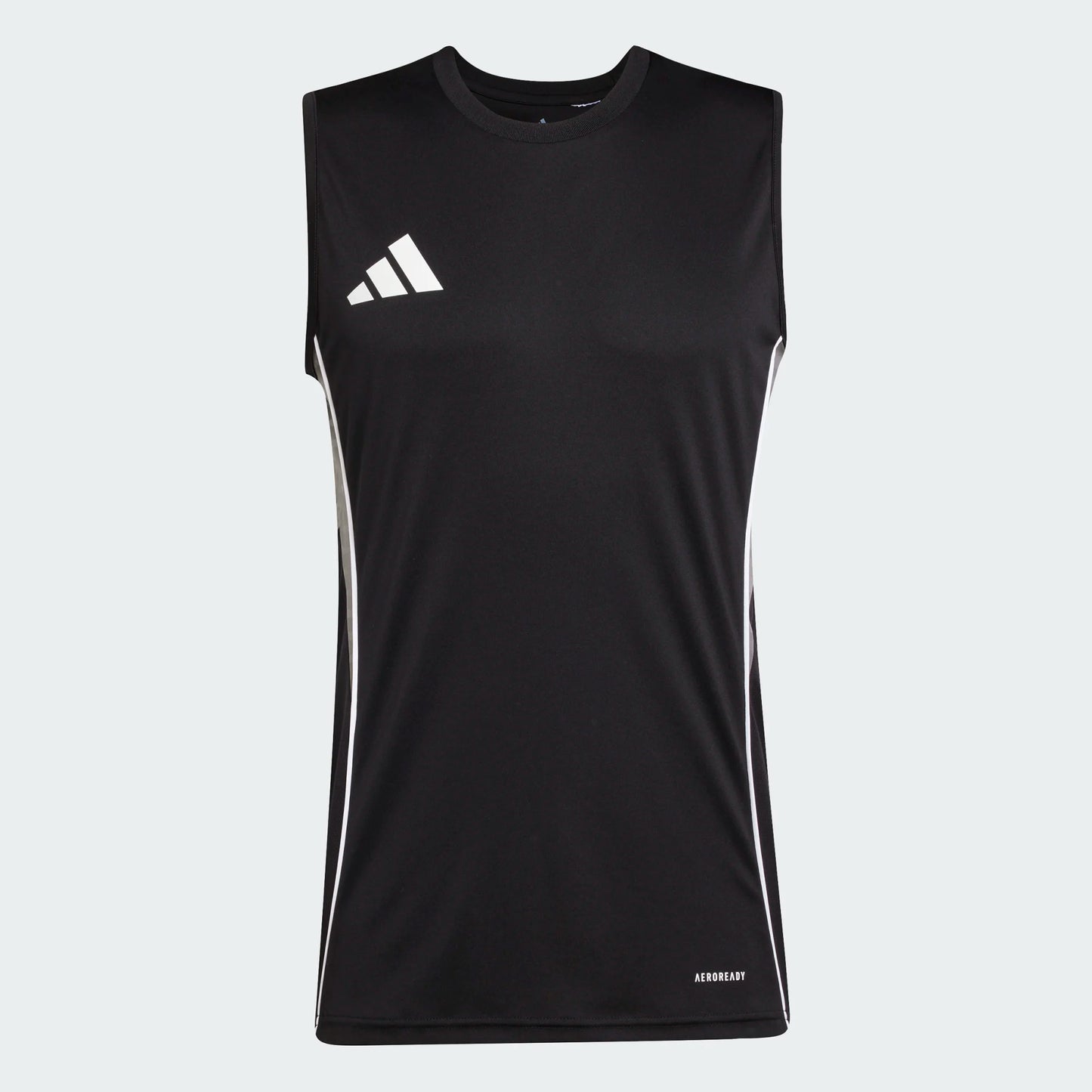 adidas Men's Tiro 25 Competition Sleeveless Jersey Black/Team Grey Four (Front)