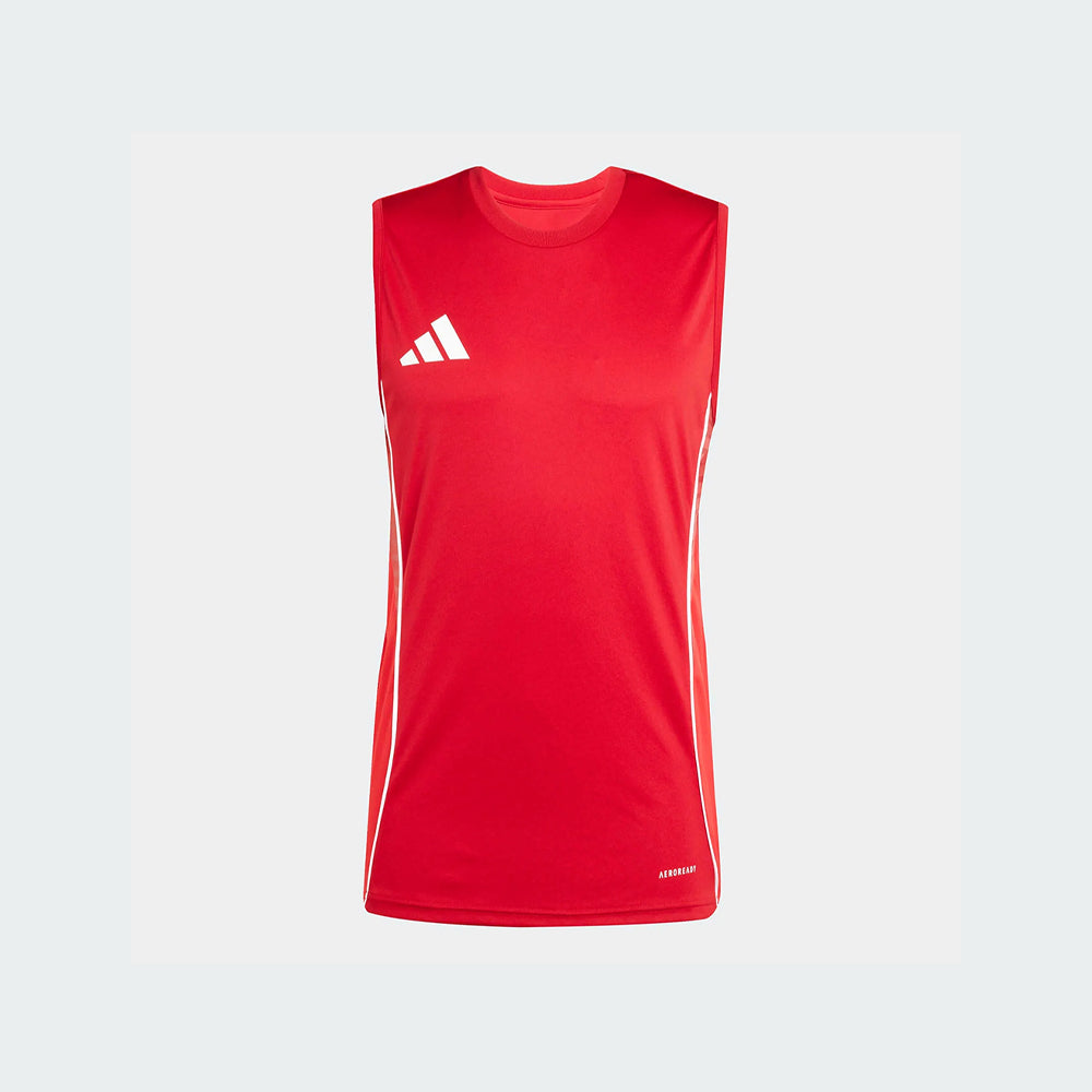 adidas Men's Tiro 25 Competition Sleeveless Jersey Team Power Red 2/Pure Ruby (Front)