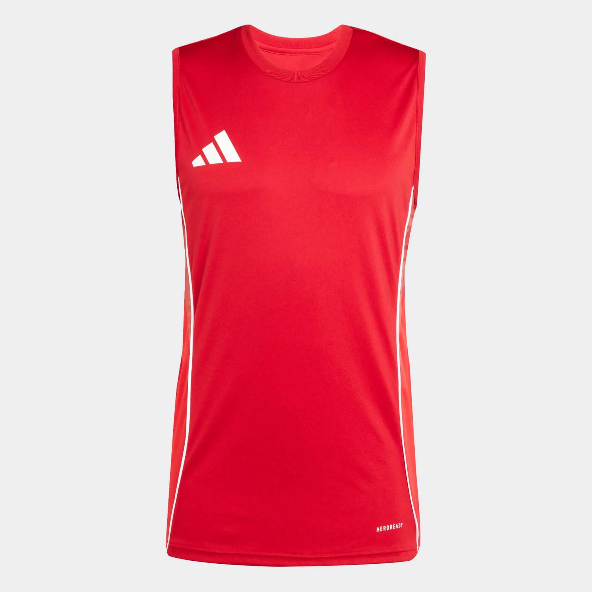 adidas Men's Tiro 25 Competition Sleeveless Jersey Team Power Red 2/Pure Ruby (Front)