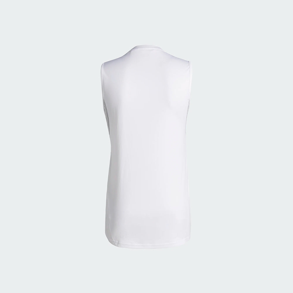 adidas Men's Tiro 25 Competition Sleeveless Jersey White (Back)