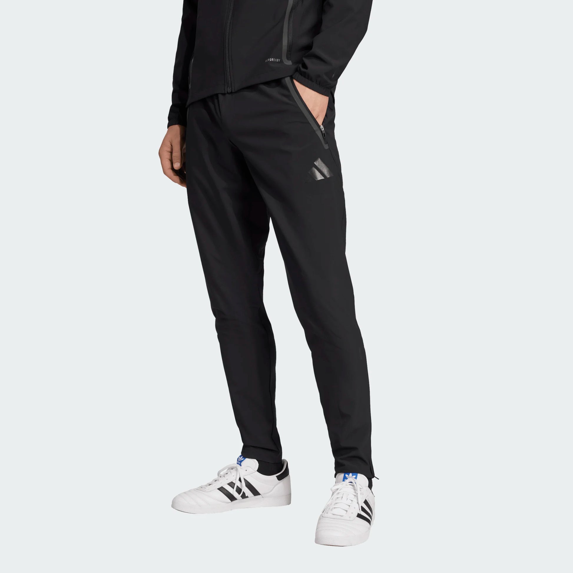 adidas Men's Tiro 25 Competition Vis-Tech Pant Black front 2