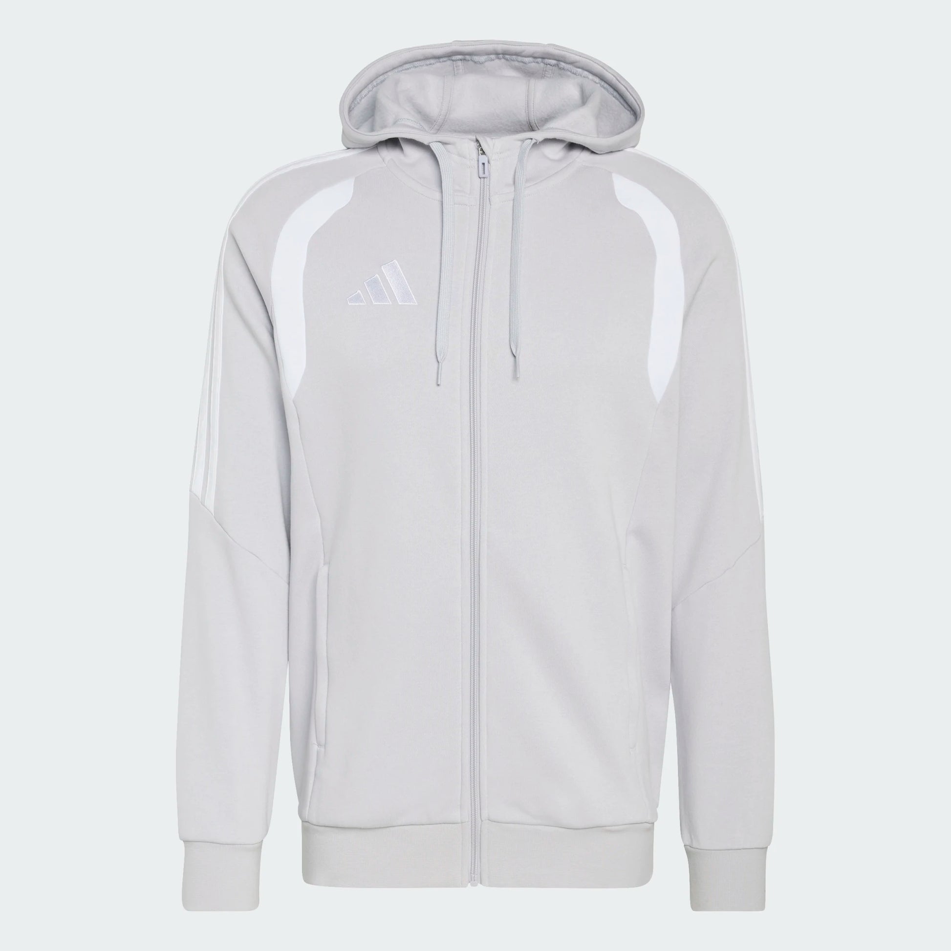 adidas Men's Tiro 26 League Sweat Full Zip Hood Team Light Grey