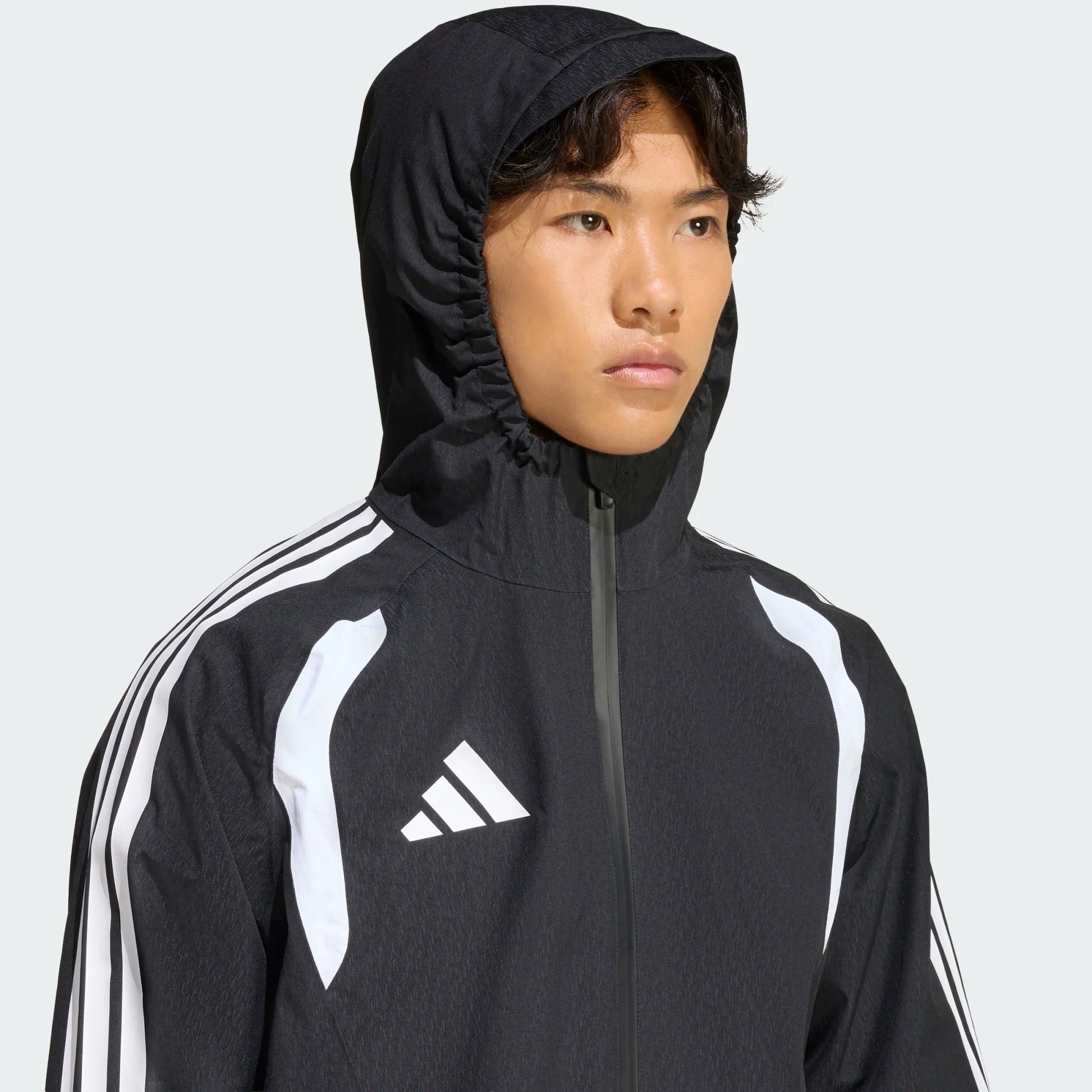 adidas Men's Tiro 26 Rain Jacket Black Ltonix White 4