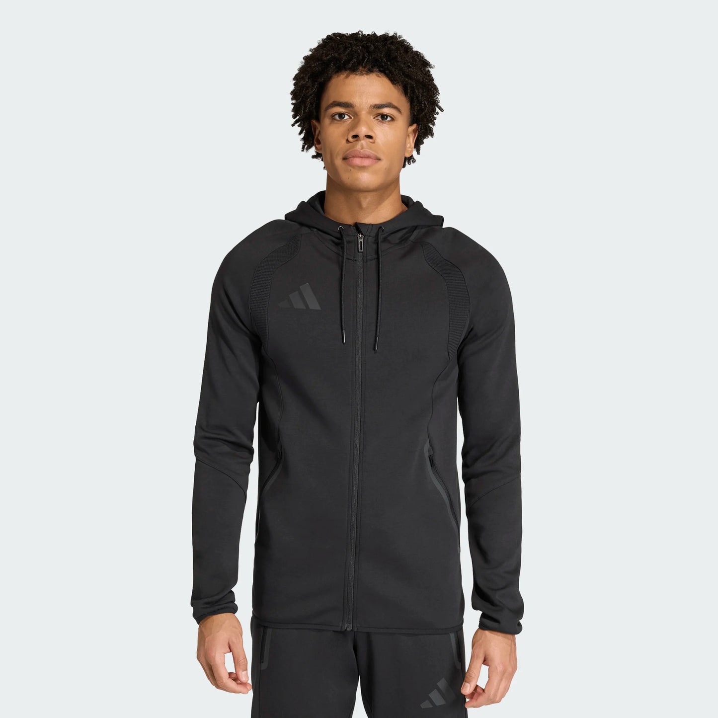 adidas Men's Tiro Travel Sweat Hood Black full