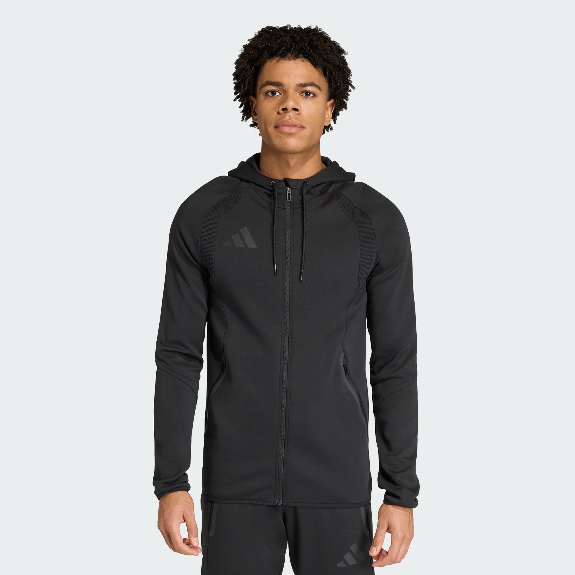 adidas Men's Tiro Travel Sweat Hood Black full
