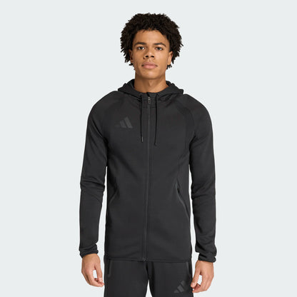 adidas Men's Tiro Travel Sweat Hood Black full