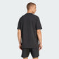 adidas Men's Tiro Travel Tee Black front back