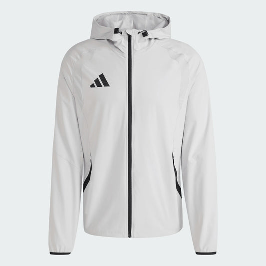 adidas Men's Tiro Travel Windbreaker Team Light Grey
