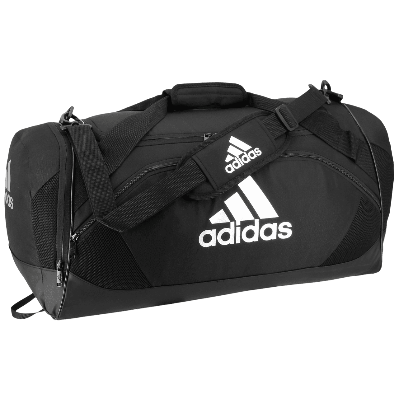 adidas Team Issue II Medium Duffel Bag Black-White (Front)