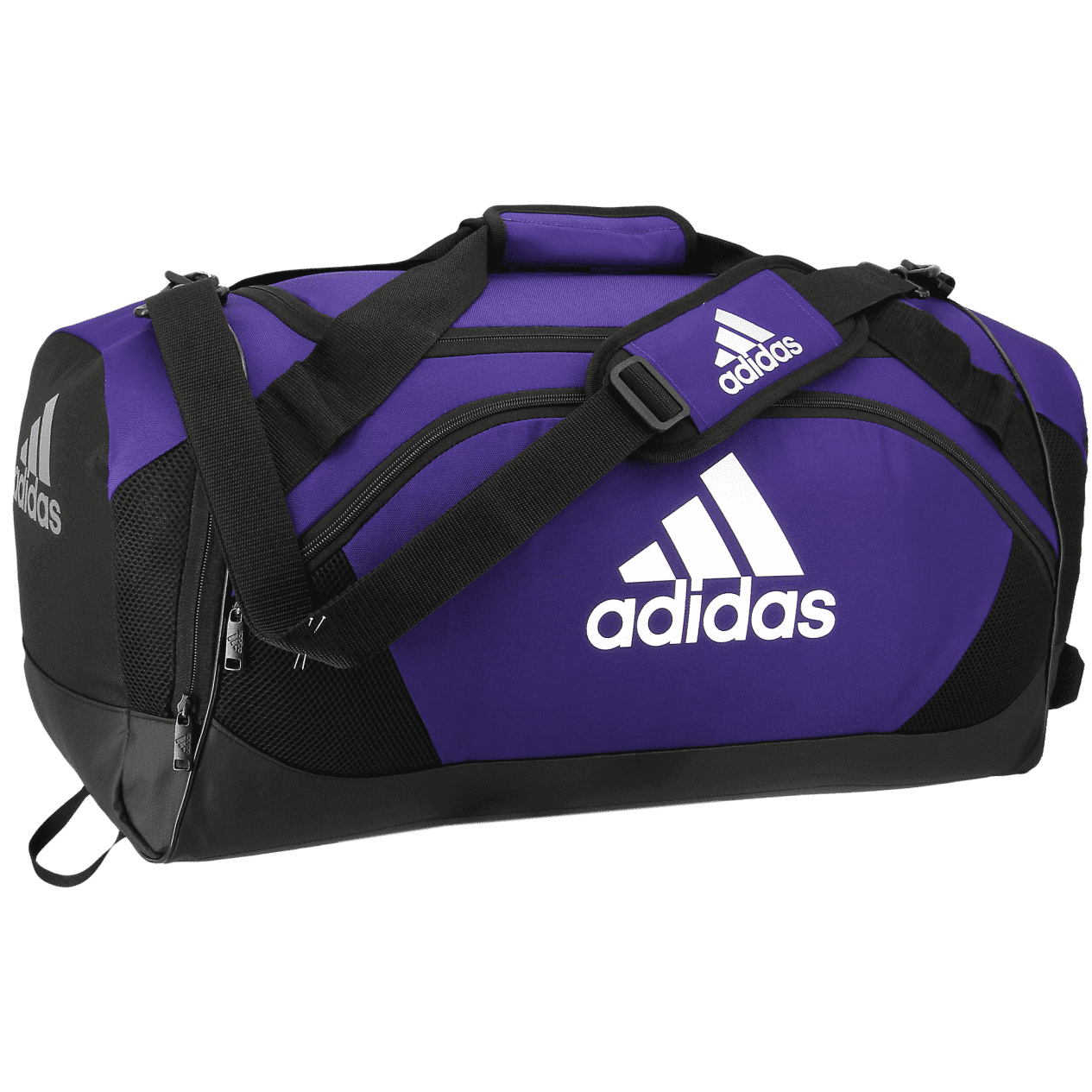 adidas Team Issue II Medium Duffel Bag Purple-White (Front)