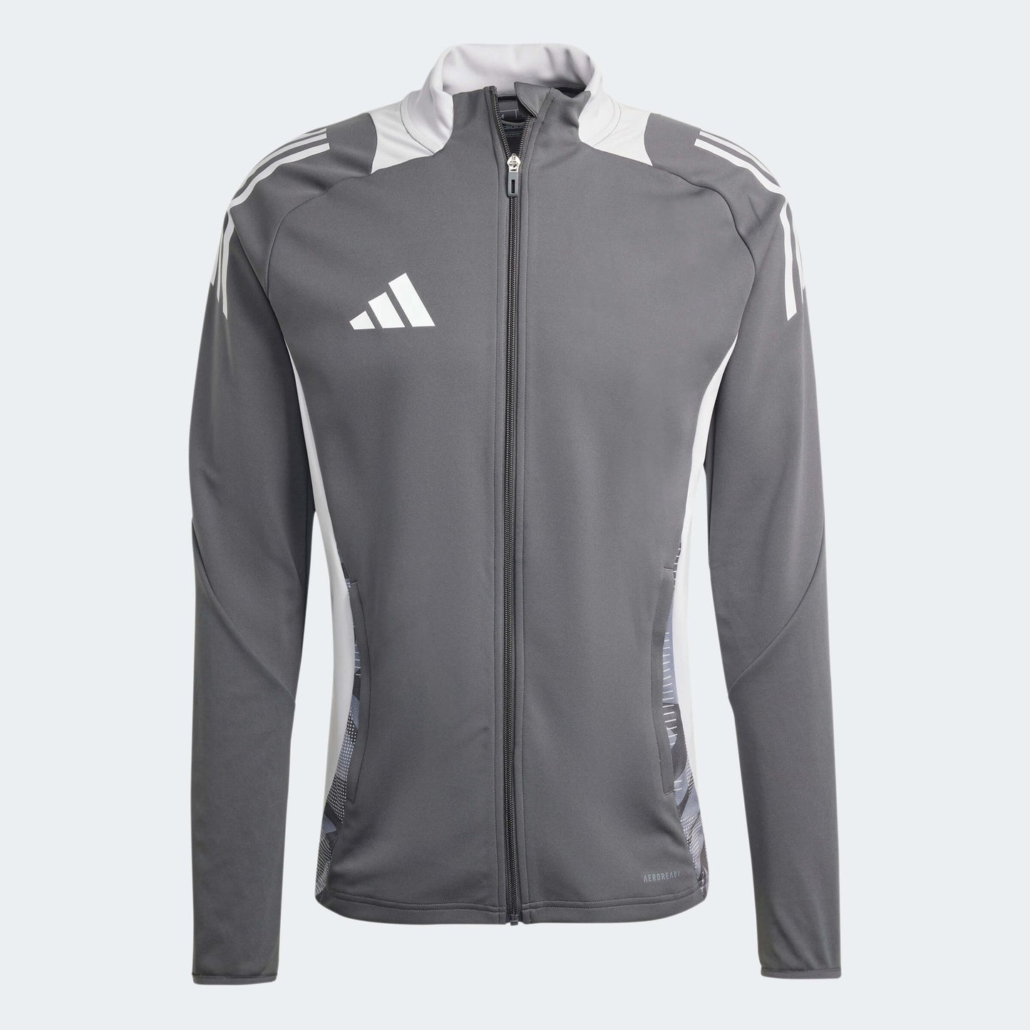 adidas Tiro24 Competition Training Jacket Team Dark Grey-Team Light Grey (Front)