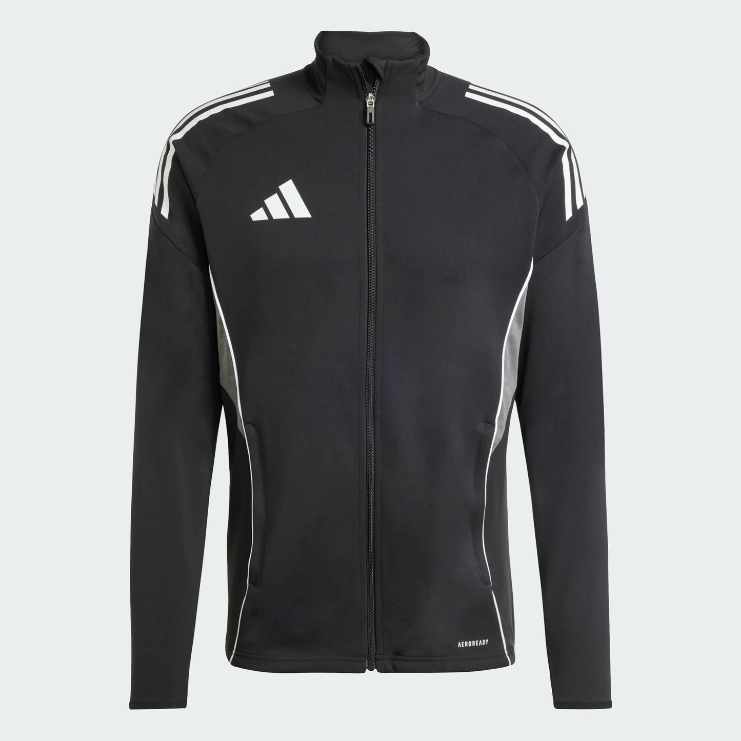 adidas Men's Tiro 25 Competition Training Jacket Black/Team Grey Four (Front)