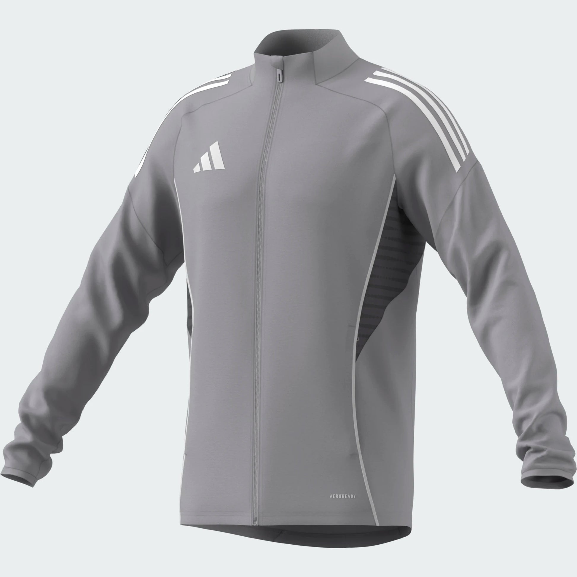 adidas Men's Tiro 25 Competition Training Jacket Team Light Grey/White (Front)