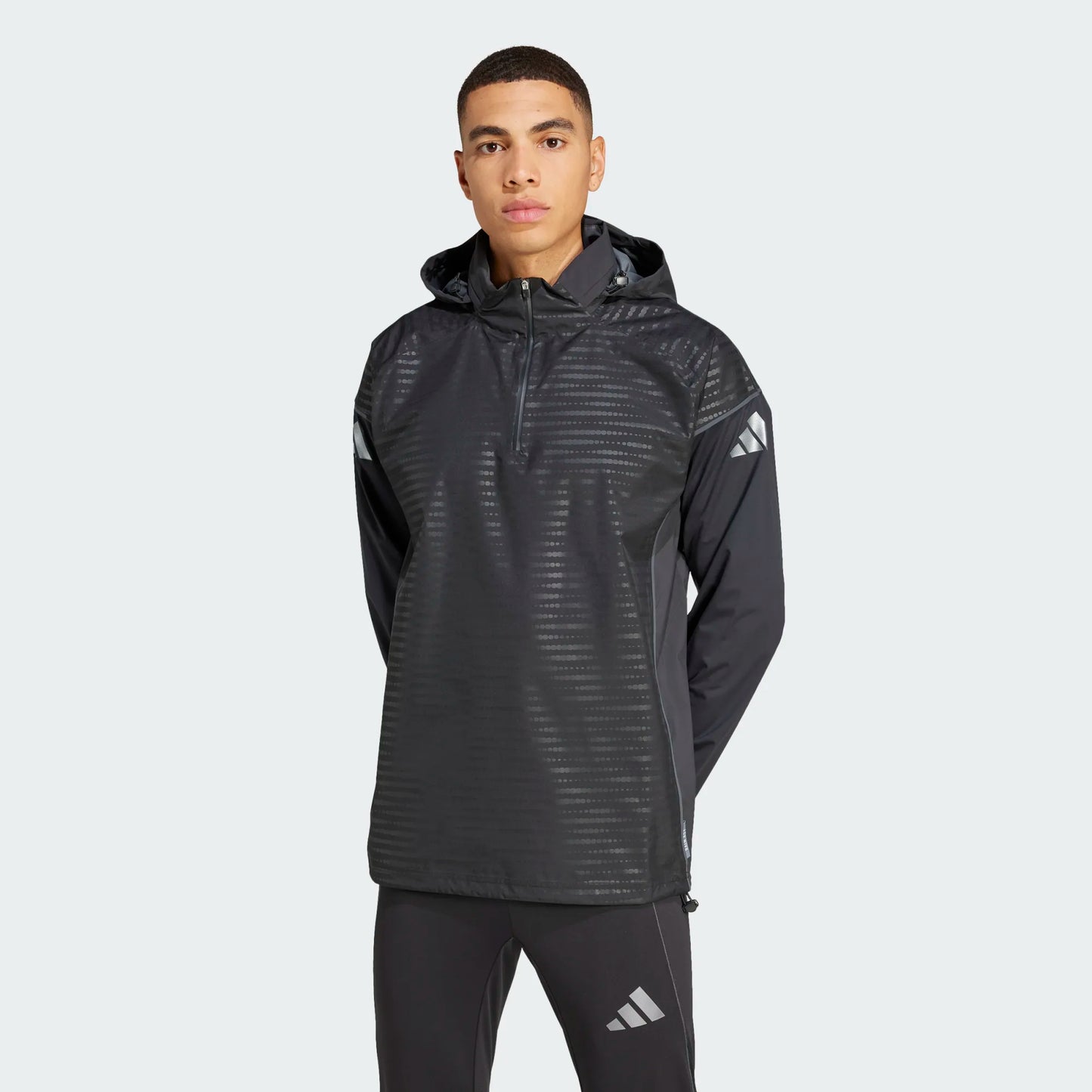 adidas Men's Tiro 25 Pro Rain Top Black (Model - Front)