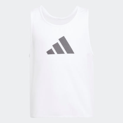 adidas Youth Training Bib White Black front