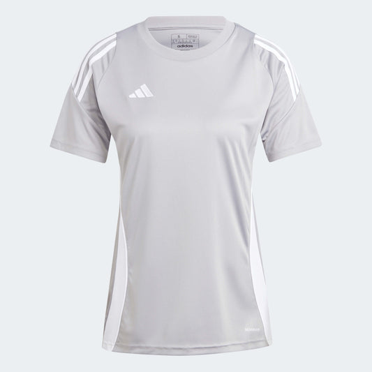 adidas WOMEN Tiro24 Jersey Team Mid Grey-White (Front)