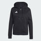 adidas Women's Entrada 26 Full Zip Hoodie Black White