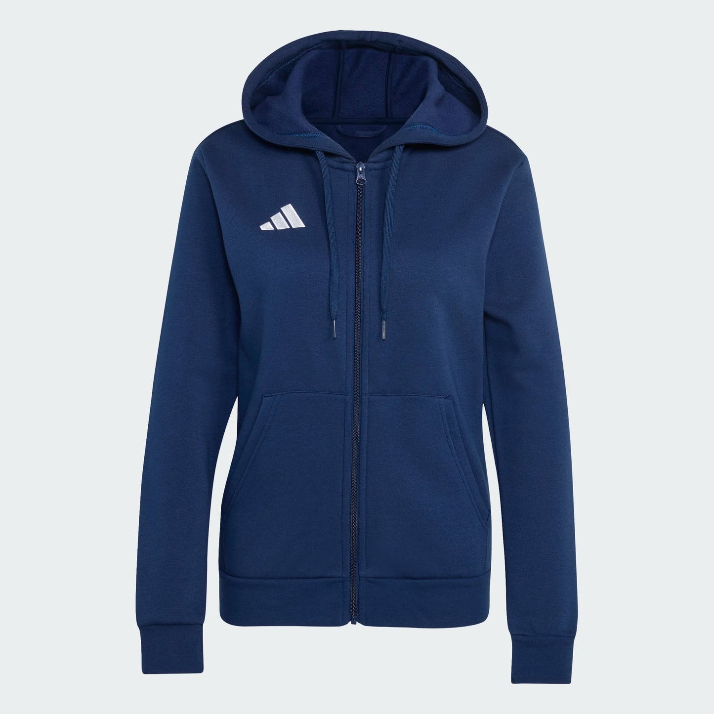 adidas Women's Entrada 26 Full Zip Hoodie Team Navy Blue