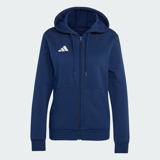 adidas Women's Entrada 26 Full Zip Hoodie Team Navy Blue