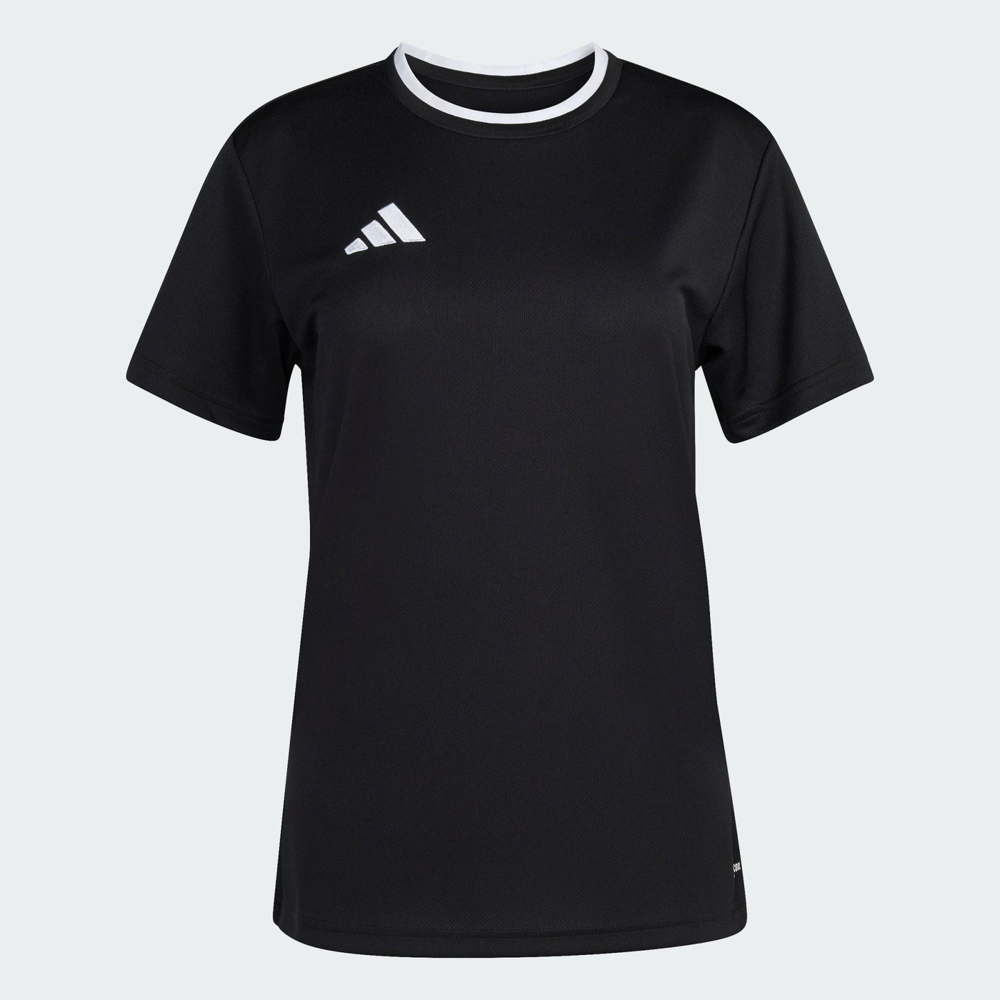 adidas Women's Entrada 26 Polyester Tee Black White front