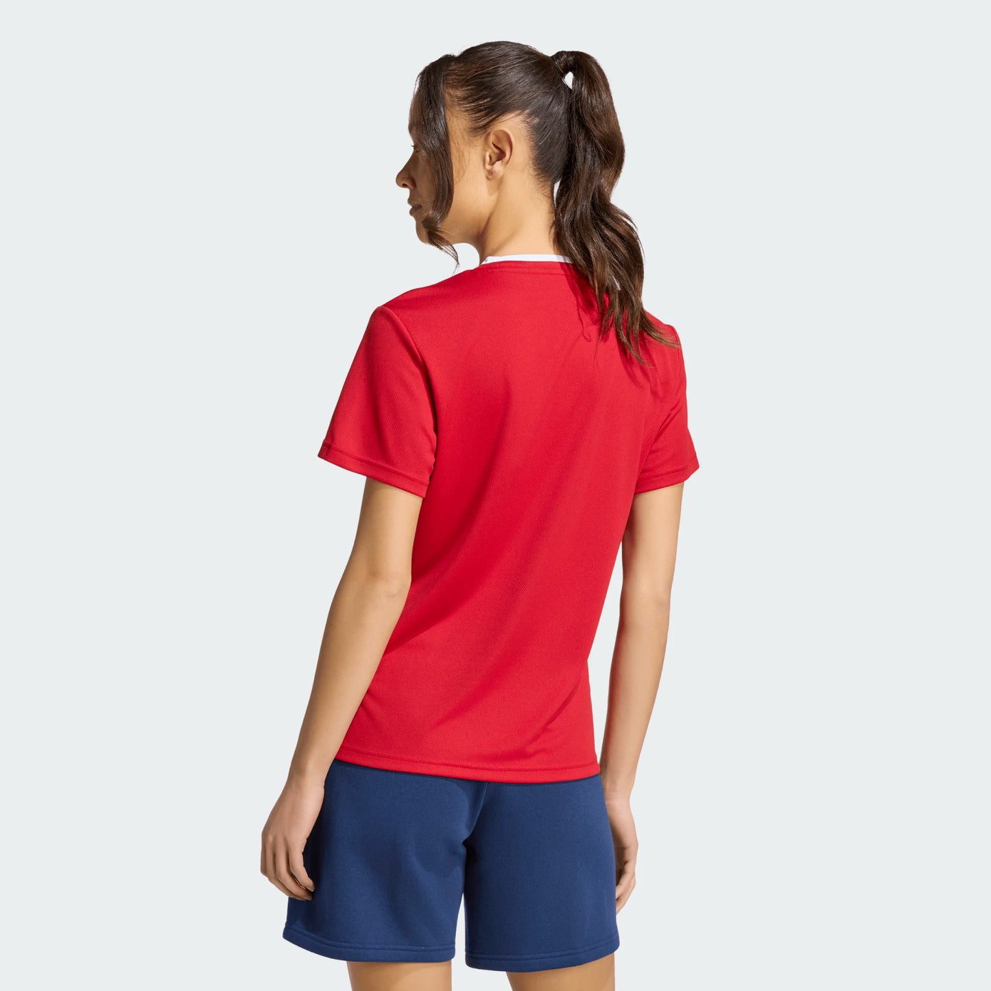 adidas Women's Entrada 26 Polyester Tee Team Power Red back