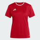 adidas Women's Entrada 26 Polyester Tee Team Power Red front